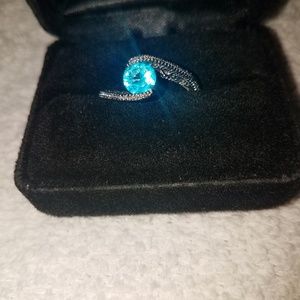 Brilliant genuine lab Aqua Marine Stone solitary r